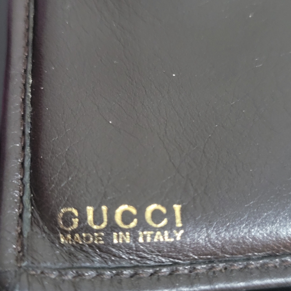 Gucci Vintage bamboo  leather  wallet - Picture 10 of 16